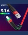 ROCK 3.1A o wysokiej wytrzymałości kabel USB do Apple iPhone X XS 8 7 6 Plus szybkie ładowarka kabel do transmisji danych charge
