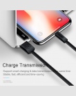 USAMS kabel USB dla iPhone 8 kabel do synchronizacji danych płaski kabel dla iPhone XS MAX XR X 7 6 6 s 5S SE 5 przewód szybko l