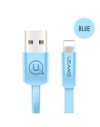 USAMS kabel USB dla iPhone 8 kabel do synchronizacji danych płaski kabel dla iPhone XS MAX XR X 7 6 6 s 5S SE 5 przewód szybko l
