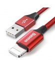 Baseus kabel USB dla iPhone Xs Max XR X 8 7 6 6 s 5 5S 5C SE iPad szybka do ładowania danych ładowarka USB przewód komórkowy kab