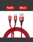 Baseus 3 w 1 kabel USB do iPhone Samsung Xiaomi wielofunkcyjny szybkie ładowanie ładowarka kabel Micro USB 2 w 1 telefon komórko