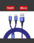 Baseus 3 w 1 kabel USB do iPhone Samsung Xiaomi wielofunkcyjny szybkie ładowanie ładowarka kabel Micro USB 2 w 1 telefon komórko
