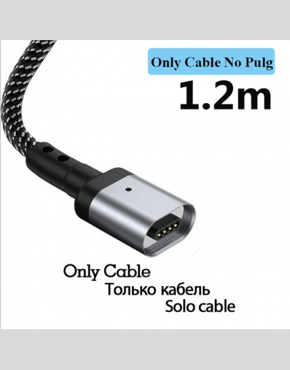 Magnetyczny kabel usb do ładowania kabel magnetyczny Micro USB C kabel typu C szybkie ładowanie dla iphone oświetlenie USB typu 