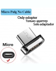 Magnetyczny kabel usb do ładowania kabel magnetyczny Micro USB C kabel typu C szybkie ładowanie dla iphone oświetlenie USB typu 