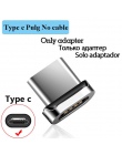 Magnetyczny kabel usb do ładowania kabel magnetyczny Micro USB C kabel typu C szybkie ładowanie dla iphone oświetlenie USB typu 