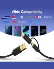 Ugreen kabel USB typu C do Samsung Galaxy S10 S9 Plus 2 w 1 szybko ładujący kabel micro USB dla Xiaomi Tablet kabel USB, Android