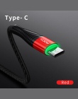 Rock 1 m 2 m Led szybkie ładowanie kabel Usb typu C do Samsung Galaxy S9 S8 Plus uwaga 9 8 OnePlus jeden Plus 6 6 t 5 5 t kabel 