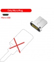 TOPK F-Line1 kabel magnetyczny wskaźnik LED USB typu C i kabel Micro USB adapter do kabla Nylon pleciony synchronizacji danych k