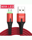 Essager LED kabel Micro USB szybkie ładowanie przewód danych przewód 2 m 3 m Microusb kabel ładowarki do Samsung Xiaomi LG telef