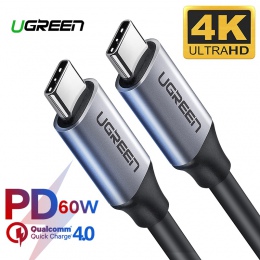 Ugreen USB 3.1 typu C do kabla USB C do Samsung S9 S8 uwaga 9 8 60 W PD szybkie ładowanie 4.0 USB-C szybka ładowarka kabel do Ma