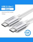 Ugreen USB 3.1 typu C do kabla USB C do Samsung S9 S8 uwaga 9 8 60 W PD szybkie ładowanie 4.0 USB-C szybka ładowarka kabel do Ma