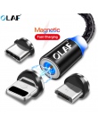 OLAF kabel magnetyczny 3A szybkie ładowanie Micro kabel USB typu C do iPhone Samsung Xiaomi USB-C magnes ładowarka danych kable 