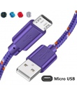 Ładowarka USB 1 m/2 m/3 m kabel Micro usb do Samsung Xiaomi Huawei ładowania dla systemu Android telefon komórkowy ładowarka USB