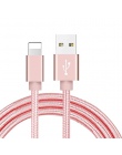 NOHON Nylon szybki kabel USB do ładowania dla Apple iPhone XR XS MAX X 8 7 6 S 5S 5 6 plus ipad mini telefon opłaty za oświetlen
