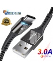 TIEGEM kabel USB typu C USB-C 3A szybkie ładowanie kabel typu C kabel do synchronizacji danych dla Samsung S8 S9 s10 Xiaomi mi9 