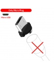 TOPK 90 stopni L typ kabel magnetyczny, LED kabel magnetyczny do ładowania dla iPhone Xs Max X 8 7 5 i kabel Micro USB i USB USB