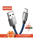 Suntaiho USB typu C kabel do Xiaomi redmi note 7 typu c USB C kabel do telefonu komórkowego kabel drutu przewód danych szybkie ł