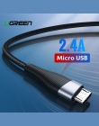 Ugreen szybkiego ładowania Micro USB kabel do Xiaomi Redmi Note 5 Pro 4 telefon komórkowy z Androidem ładowarka kabel do transmi