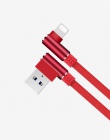 90 stopni USB ładowarka kabel do transmisji danych dla iPhone 6 S 6 S 7 8 Plus 5 5S X X XS max na iPad telefon przewód pochodzen