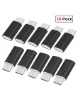 SUPTEC 10 Pack USB Adapter USB typu C na Micro USB Kabel OTG konwerter typu C złącze dla Macbook Samsung s9 S8 Huawei P20 P10