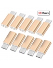 SUPTEC 10 Pack USB Adapter USB typu C na Micro USB Kabel OTG konwerter typu C złącze dla Macbook Samsung s9 S8 Huawei P20 P10