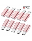 SUPTEC 10 Pack USB Adapter USB typu C na Micro USB Kabel OTG konwerter typu C złącze dla Macbook Samsung s9 S8 Huawei P20 P10