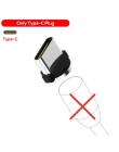 TOPK R-Line1 LED kabel magnetyczny USB typu C & Micro kabel USB pleciony przewody kabel magnetyczny do ładowania dla iPhone X 8 