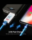 INIU przepływu Luminous oświetlenie magnetyczny kabel USB dla iPhone XR X 7 8 Micro typ C ładowarka szybkie ładowanie magnes ład