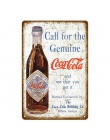 Lodu zimne napoje dekoracji Cola metalowe plakietki emaliowane klasyczne plakat w stylu Vintage płytki nazębnej Pub Bar Club kaw