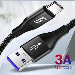 H & A kabel USB typu C do Samsung Galaxy S9 S8 Plus OnePlus 6 t szybkie ładowanie USB-C ładowarka przewód telefon komórkowy USBC
