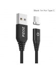 PZOZ magnetyczny kabel Usb Micro Usb c kabel do szybkiego ładowania Microusb kabel typu c magnes ładowarka do iphone 8 Samsung S