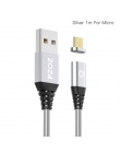 PZOZ magnetyczny kabel Usb Micro Usb c kabel do szybkiego ładowania Microusb kabel typu c magnes ładowarka do iphone 8 Samsung S