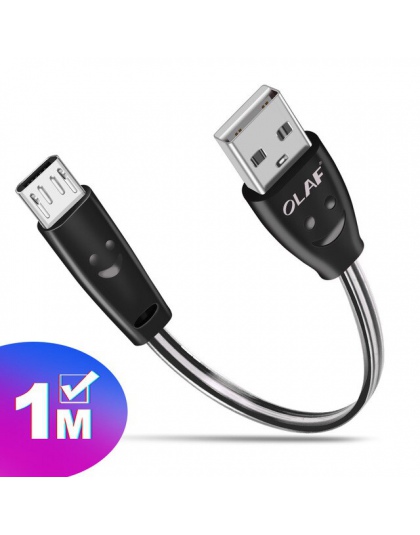 Kabel Micro USB uśmiechnięta twarz świecące LED światła szybkie ładowanie USB kabel do transmisji danych dla iPhone telefon komó