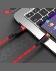 ROCK oświetlenie LED Micro USB kabel do Xiaomi Redmi 4X uwaga 4 5 dla Samsung o wysokiej wytrzymałości transferu danych Cabo ład