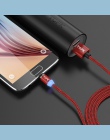 TOPK R-Line LED kabel magnetyczny Micro USB i kabel USB typu C kabel magnetyczny do ładowania dla iPhone X 8 7 6 Plus USB C kabl