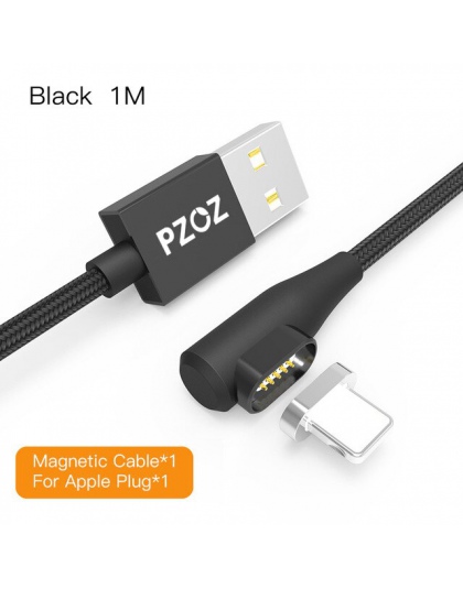 PZOZ 90 stopni kabel magnetyczny usb c Micro usb typu C szybkiego ładowania Microusb typu C magnes ładowarka do iphone xs MAX xi