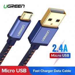 Ugreen ładowania Micro USB kabel do Xiaomi uwaga 2.4A szybka ładowarka USB do telefonu komórkowego kabel do Samsung S7 Huawei An