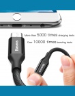 Baseus kabel USB dla iPhone X 8 7 Plus szybkie ładowanie kabel do telefonu komórkowego kabel USB kabel do transmisji danych dla 