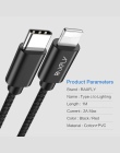 RAXFLY USB PD oświetlenie kabli do typu C kabel przewód ładowania dla iPhone XS Max XR X 8 7 Plus USB C do 8 pin synchronizacji 