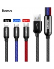 Baseus 3 w 1 kabel USB do iPhone Samsung Xiaomi wielofunkcyjny szybkie ładowanie ładowarka USB typu C typu c micro USB kabel do 