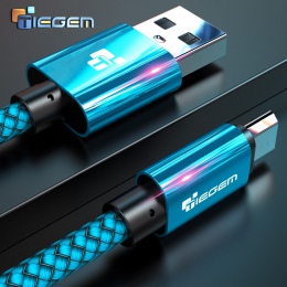 Kabel Micro USB 2A 1 m szybki ładowania Nylon USB do synchronizacji danych telefonu komórkowego z systemem Android ładowarka kab