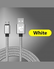 Kabel Micro USB 2A 1 m szybki ładowania Nylon USB do synchronizacji danych telefonu komórkowego z systemem Android ładowarka kab