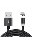 Magnetyczny kabel do ładowania dla IPhone XR XS MAX X 8 7 6 S Plus telefon komórkowy 1 M magnes ładowarka kabel Micro USB USB ty