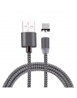 Magnetyczny kabel do ładowania dla IPhone XR XS MAX X 8 7 6 S Plus telefon komórkowy 1 M magnes ładowarka kabel Micro USB USB ty