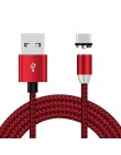 Magnetyczny kabel do ładowania dla IPhone XR XS MAX X 8 7 6 S Plus telefon komórkowy 1 M magnes ładowarka kabel Micro USB USB ty