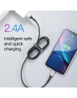 Baseus oświetlenie kabel USB dla iPhone Xs Max Xr X S 2.4A szybko kabel danych do ładowania dla iPhone 8 7 6 iPad ładowarki do t