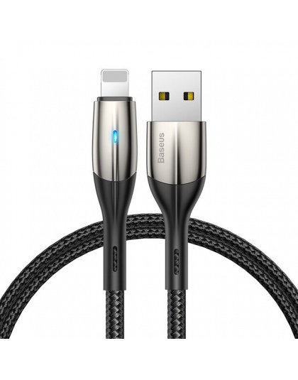 Baseus oświetlenie kabel USB dla iPhone Xs Max Xr X S 2.4A szybko kabel danych do ładowania dla iPhone 8 7 6 iPad ładowarki do t