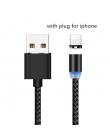 SUNPHG magnetyczny micro USB kabel typu C przewód ładowania dla iPhone x xr oneplus 6 t Samsung s9 Microusb przewód komórkowy te