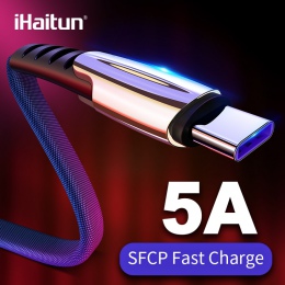 IHaitun 5A USB typu C kabel do Huawei P20 Lite Honor 10 9 Pro 3.1 szybkiego ładowania przewód danych ładowarka do telefonu Samsu