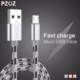 PZOZ kabel Micro USB szybkie ładowanie adapter do ładowarki danych kabel do Samsung Xiaomi Huawei MEIZU SONY z systemem Android 